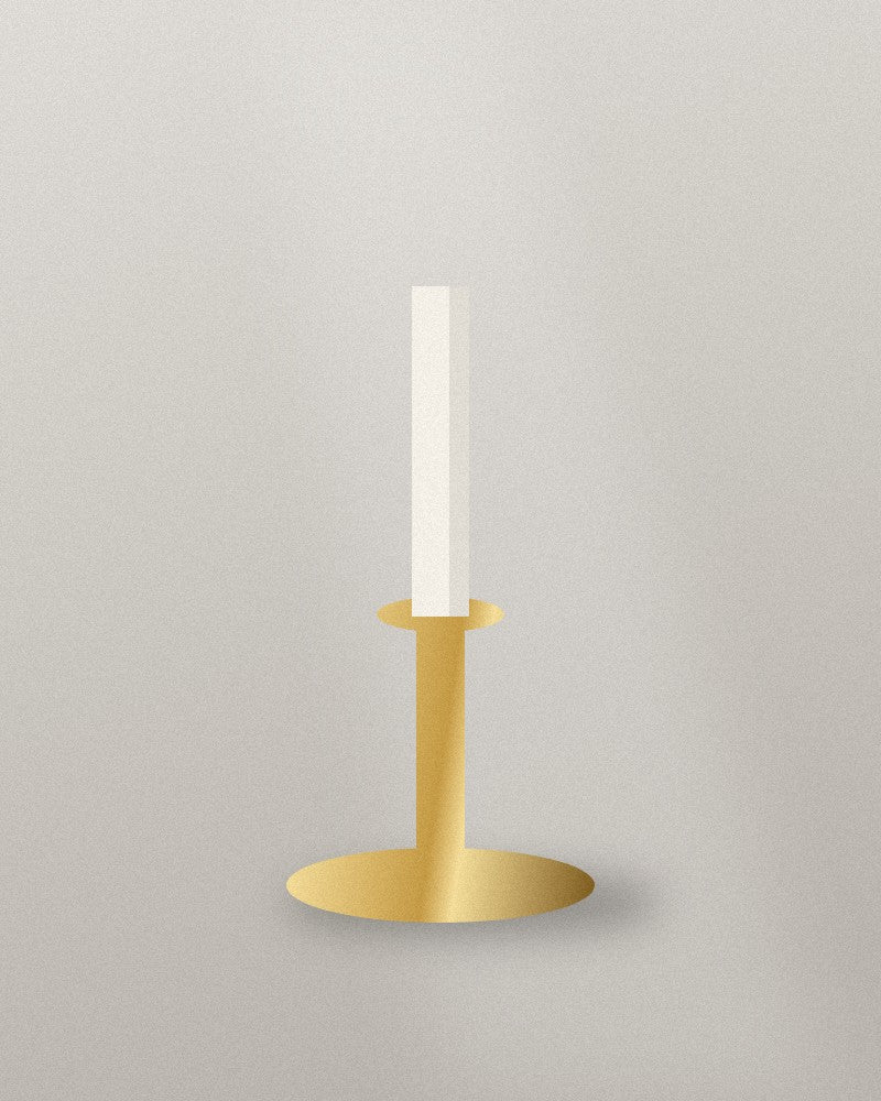 Brass candle holder