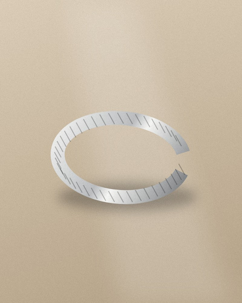 Twisted cuff bracelet, oxidised silver